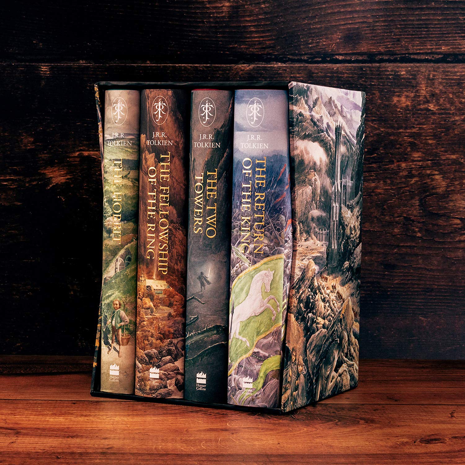 The Hobbit &amp; The Lord of the Rings Boxed Set Hardcover – Illustrated