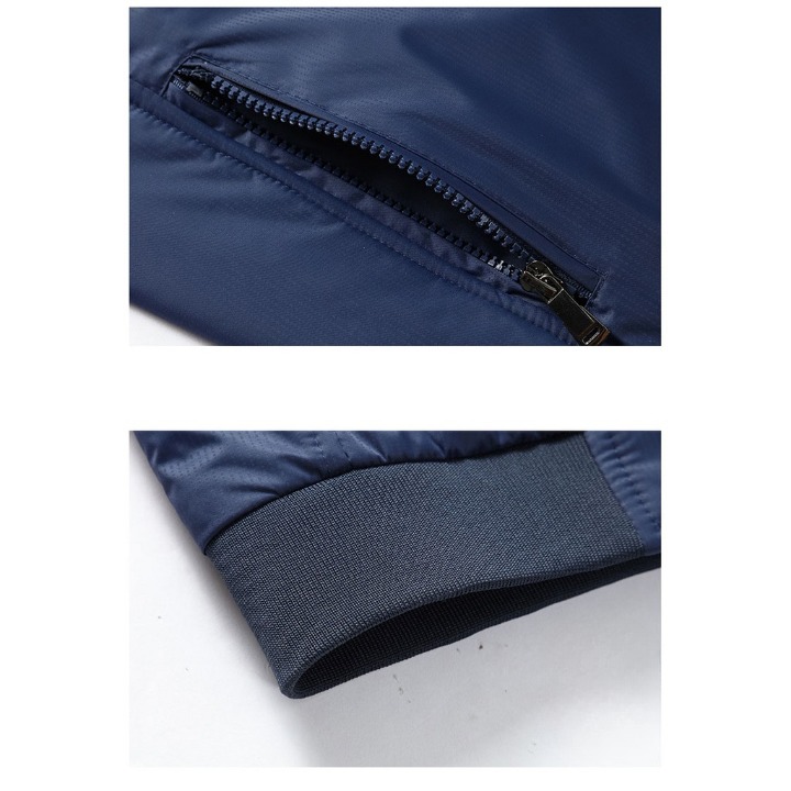Áo khoác nam chống nắng gió thu đông Doka (DBLS102) chất liệu dù giữ ấm cao cấp màu đen , màu xanh đen , màu xanh rêu 