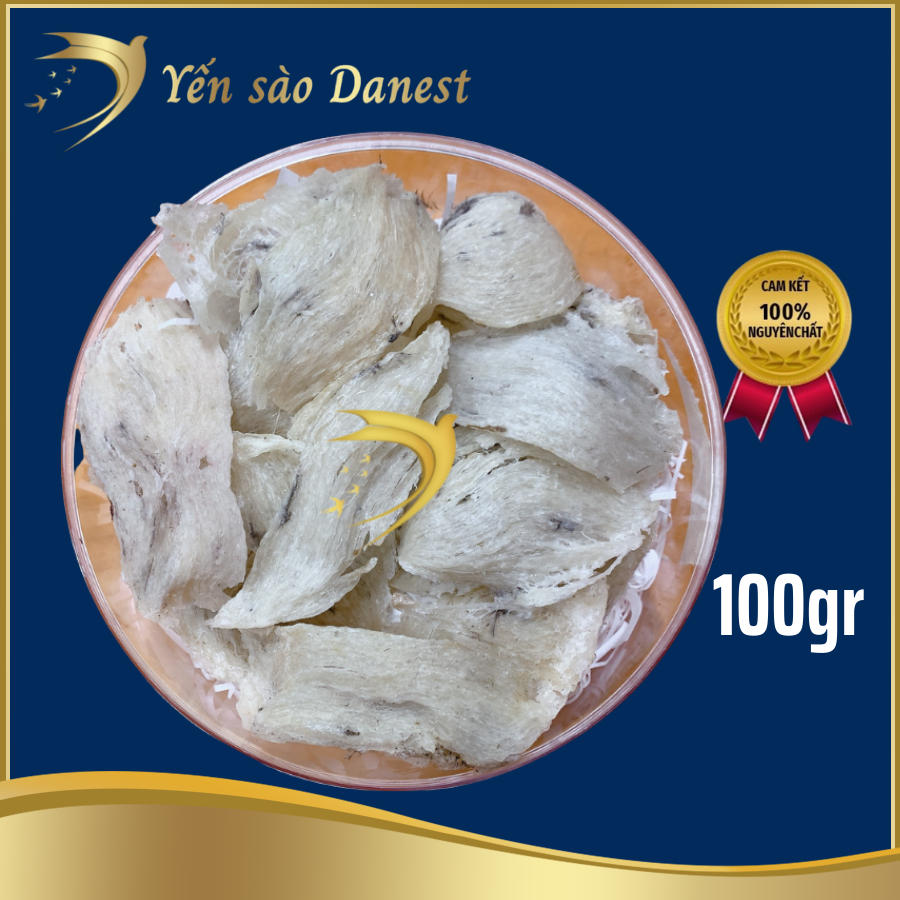 Yến thô bể đặc biệt hộp 100gr - yến sào cao cấp Đỗ Thị Toán - Tổ yến siêu ít lông - nhặt lông nhanh chóng - Ăn yến rất tốt cho tiêu hóa