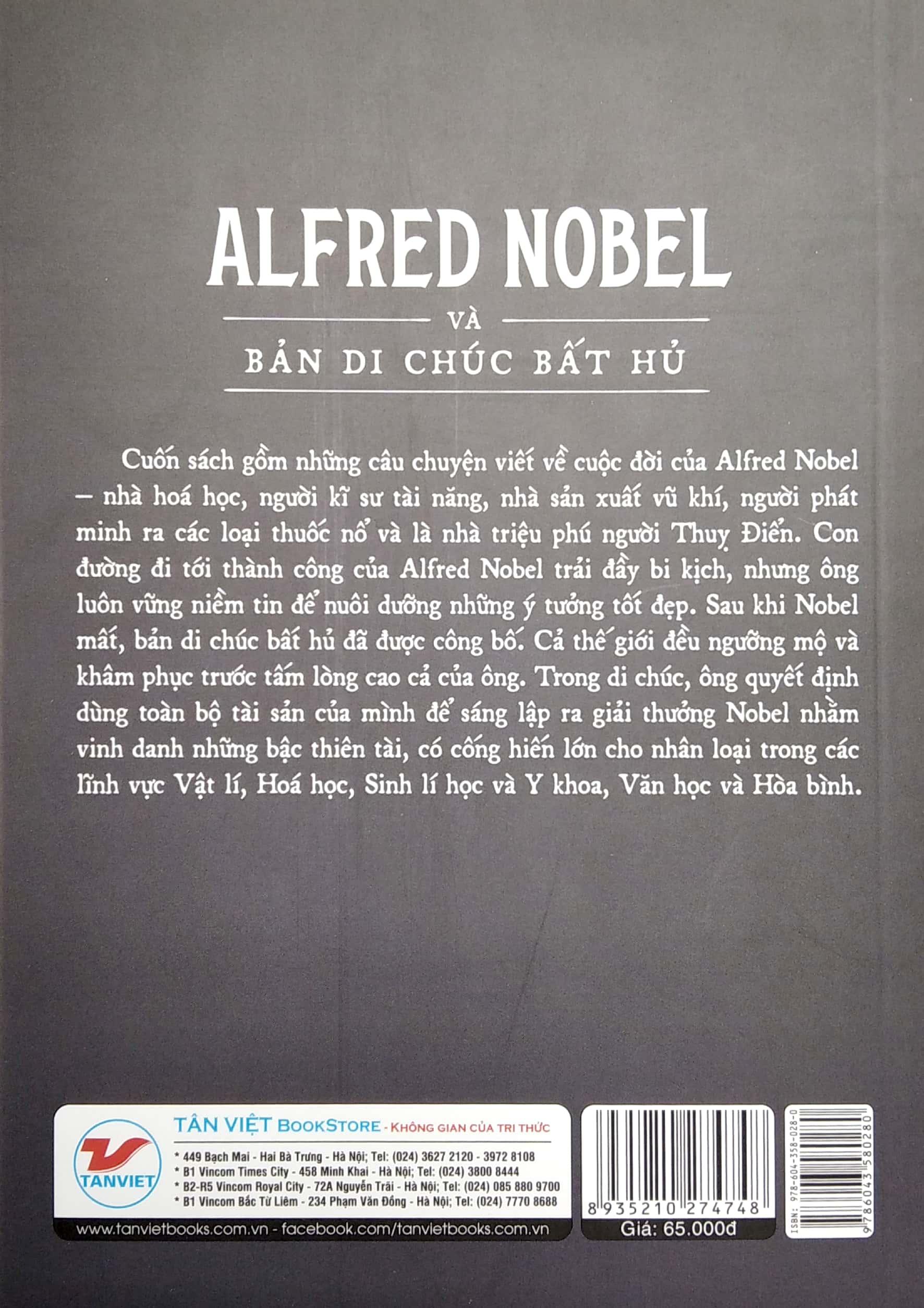 Kể Chuyện Cuộc Đời Các Thiên Tài: Alfred Nobel Và Bản Di Chúc Bất Hủ