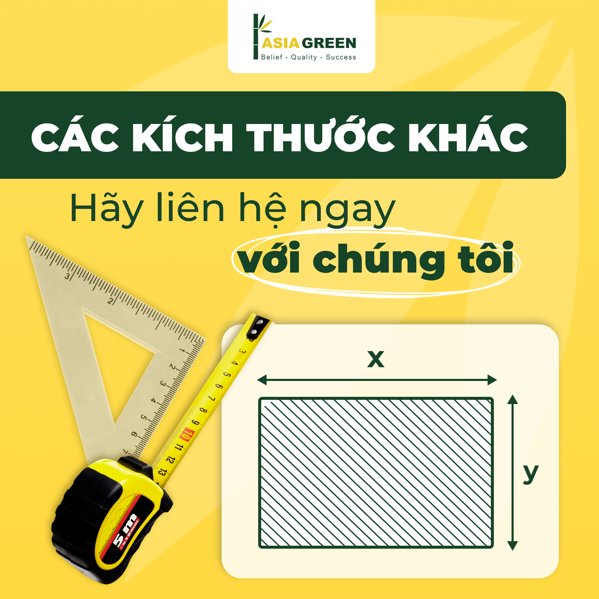 Tê Ống Gió Vuông Chất Liệu Cao Cấp - Hàng Chính Hãng Asia Green (Giá bao gồm VAT)