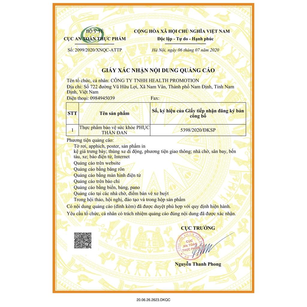 Phục thần đan Giúp dưỡng tâm an thần, hỗ trợ cải thiện triệu mất ngủ, mệt mỏi, hồi hộp, bồn chồn