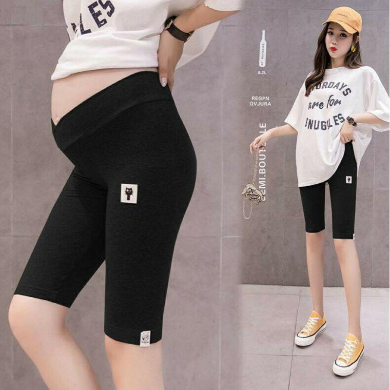 quần bầu legging lửng cạp chéo mèo-quần bầu ngố đẹp