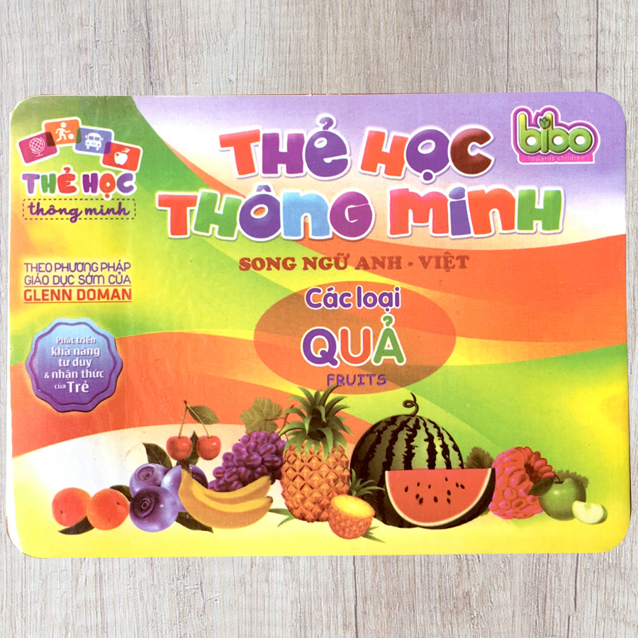 Thẻ Học Flashcards Cho Bé Song Ngữ Anh Việt Theo Phương Pháp GlennDoman Giúp Phát Triển Tư Duy Và Nhận Thức Cho Trẻ