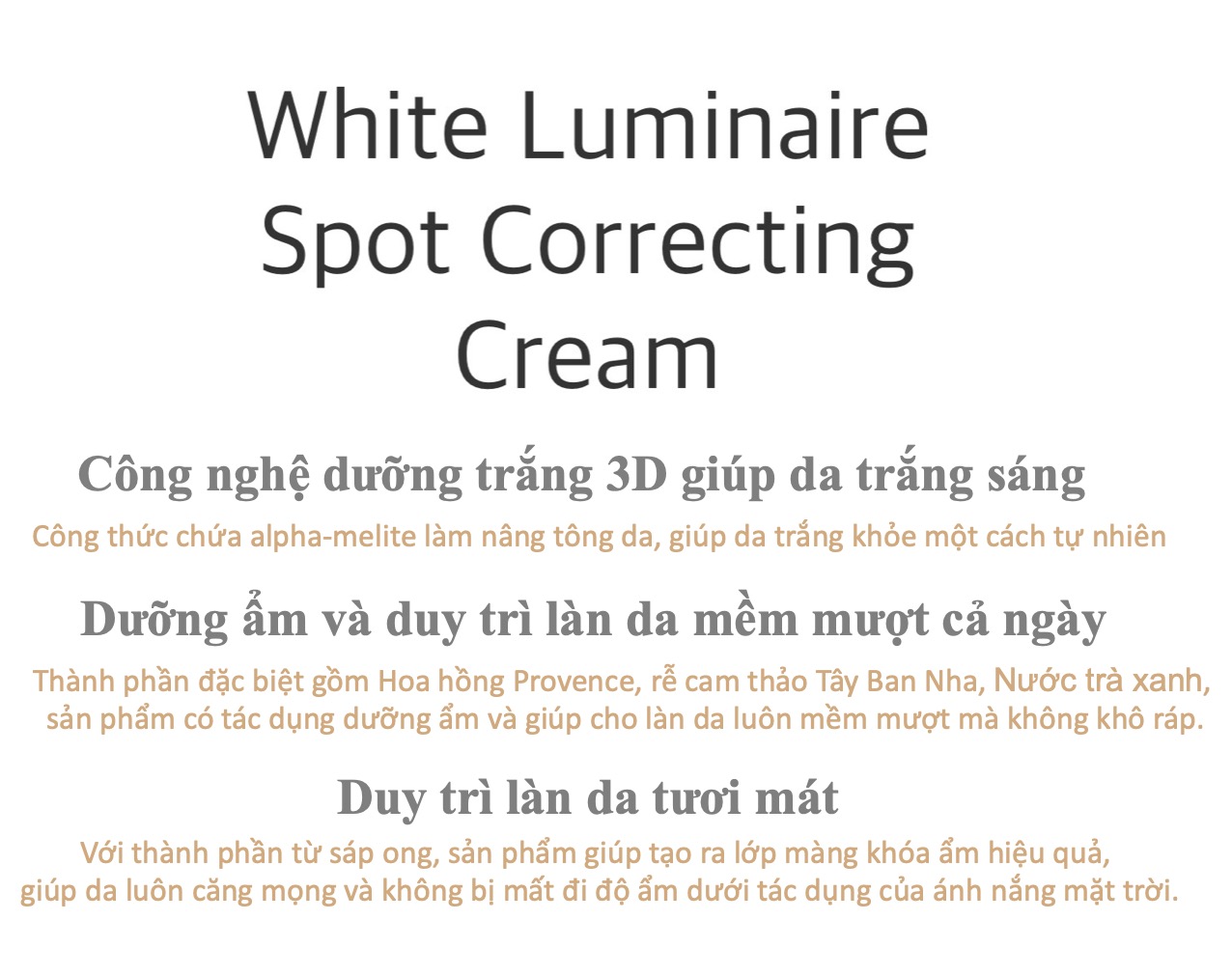 Mua 1 tặng 1 -Combo 2 Hộp Kem Dưỡng Trắng Da NoTS White Luminaire Spot Correcting Cream