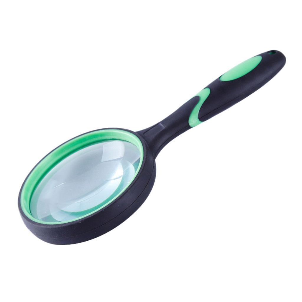 Lightweight Magnifying Glass Jewelry Loupe Handheld Rubber Tool