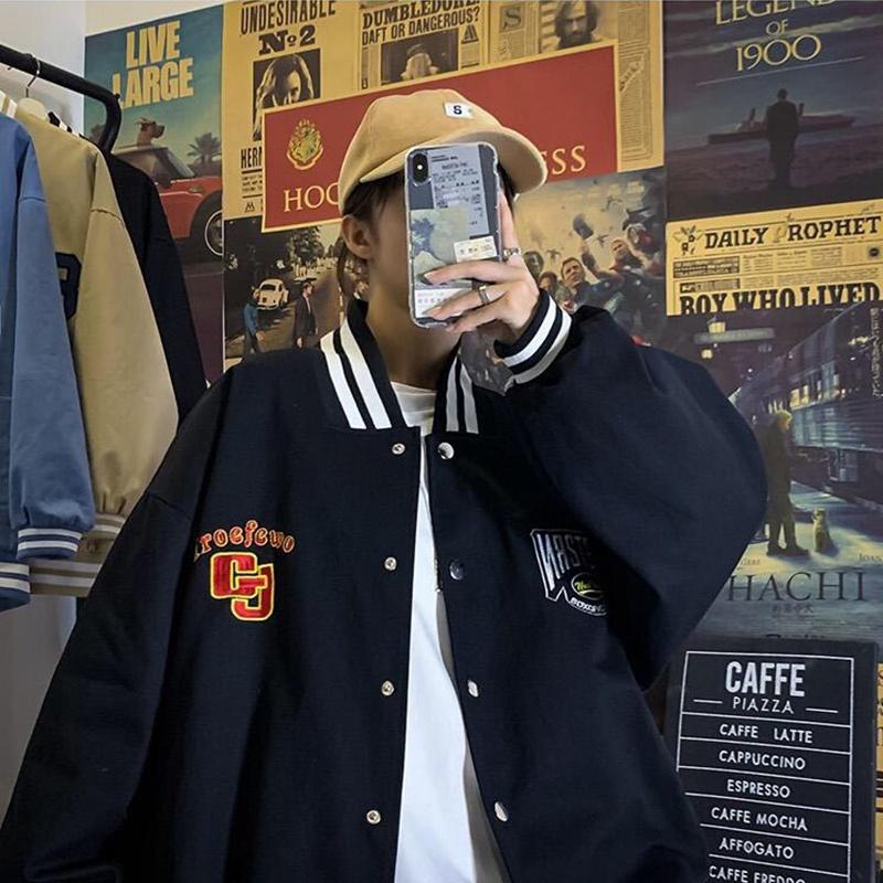 Áo bomber nam nữ unisex khoác gió jacket dù 2 lớp cúc bấm form rộng local brand ulzzang phong cách hàn quốc đep GJ