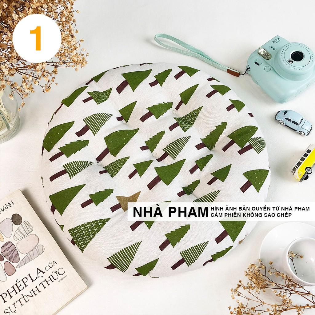 Đệm Tròn Ngồi Bệt PATTERN PHAM (No1-&gt;16) (40,45,50cm)