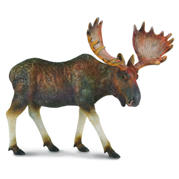 Mô hình thu nhỏ: Nai Sừng Tấm - Moose, hiệu: CollectA, mã HS 9651420 - Chất liệu an toàn cho trẻ - Hàng chính hãng