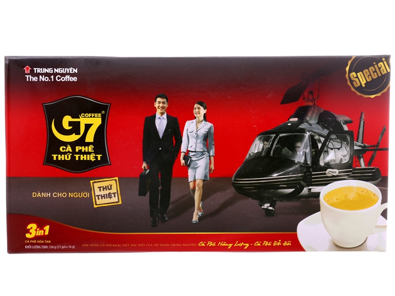 Cà phê G7 hòa tan 3in1 Trung Nguyên 21 gói
