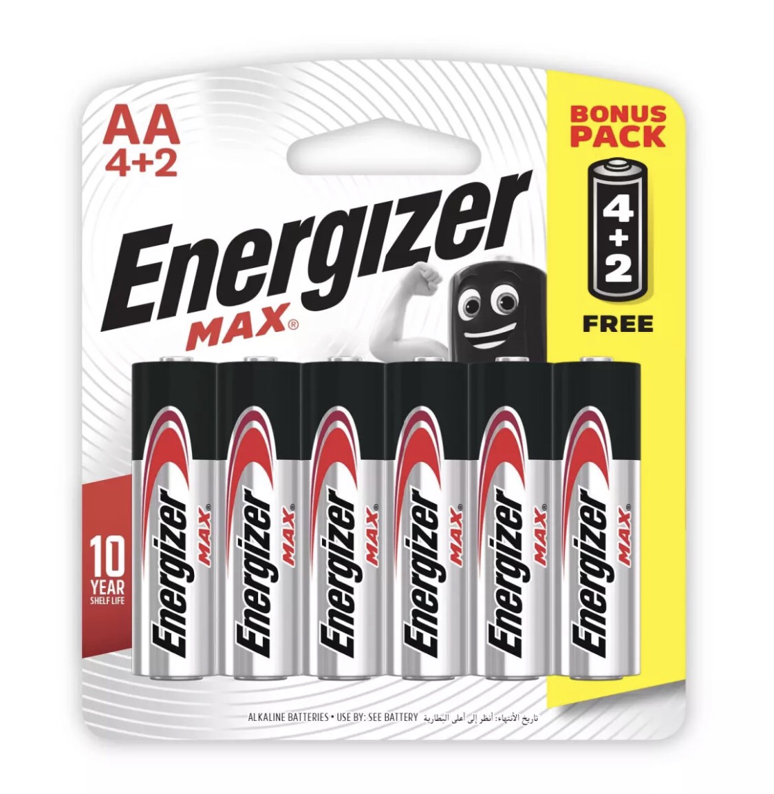 Pin Max 4 + 2 Viên Energizer E91 BP4+2 AA