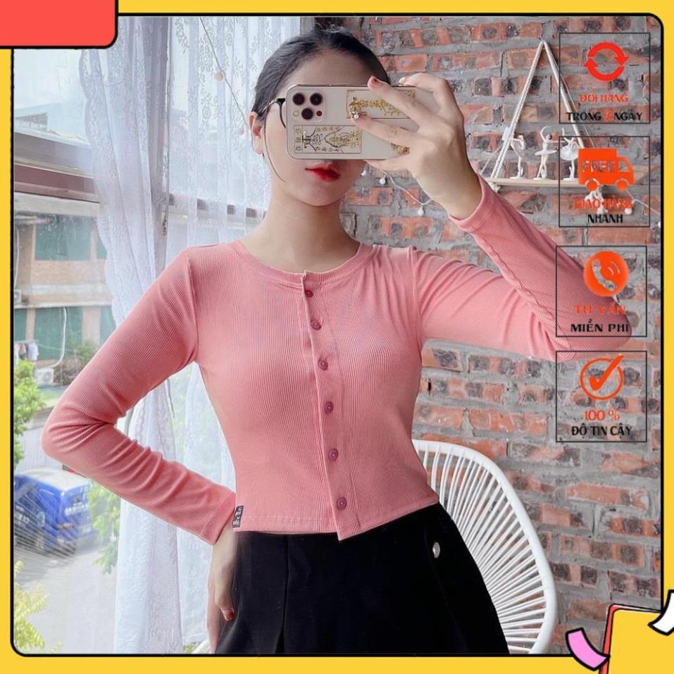 Áo Croptop Tay Dài MADELA phong cách Ulzzang có Tay Ngắn dáng ôm body, Croptop Nữ Tay D