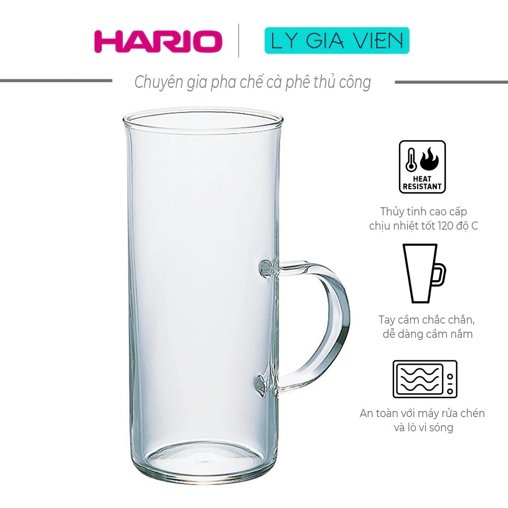 Ly Thuỷ Tinh Hario Heatproof Hot Glass