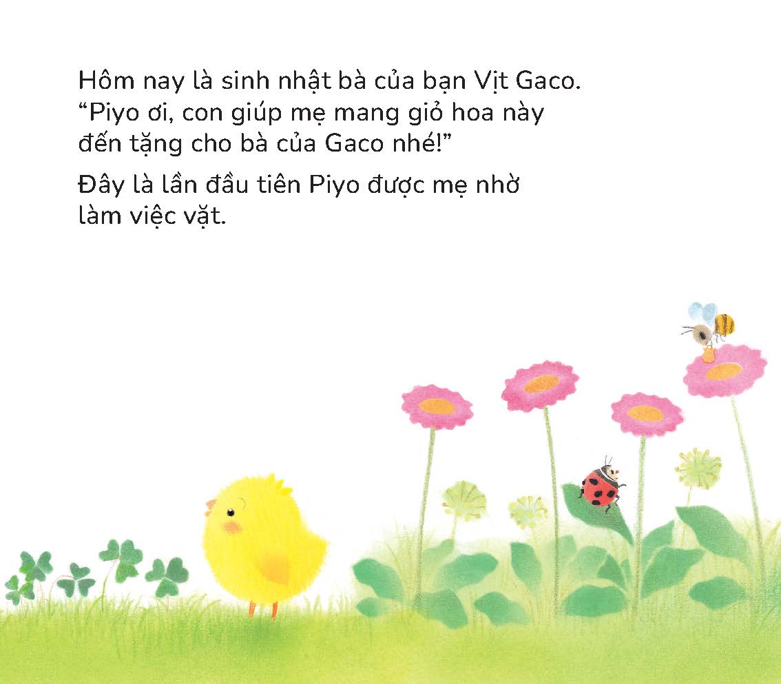 Gà con Piyo đến Thăm bà - Sách tranh Pop-up