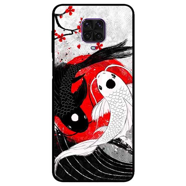 Ốp lưng dành cho Xiaomi Redmi Note 9s / Note 9 Pro / Note 9 Pro Max - Cá Chép Đen Trắng
