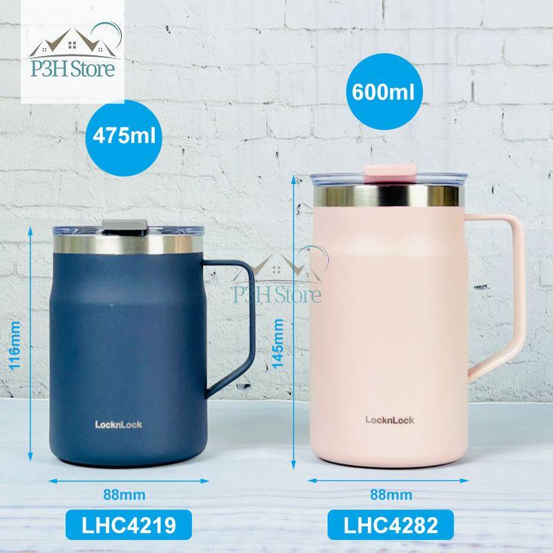 Ly giữ nhiệt Lock&amp;Lock Metro Mug bằng thép không gỉ ca , cốc LHC4219 LHC4282