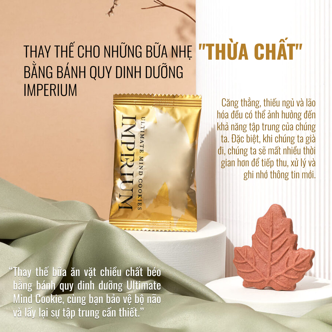 Combo 2 Sản Phẩm Bánh Cookies Ultimate Mind Và Thức Uống Dinh Dưỡng Ultimate Cleanse Imperium Thích Hợp để Tặng Bạn Bè, Người Thân, đồNg Nghiệp, Cấp Trên