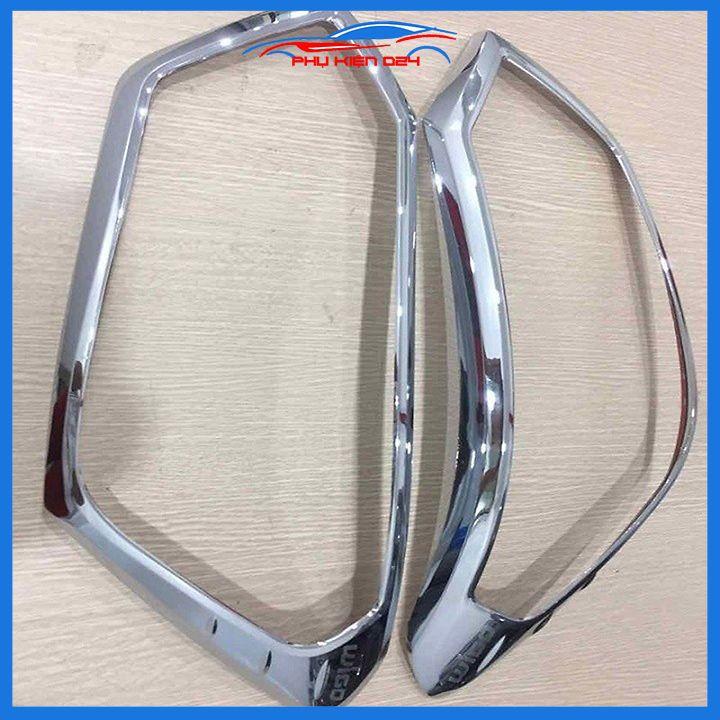 Ốp viền đèn pha hậu mạ crom Toyota Wigo chống trầy trang trí bảo vệ xe