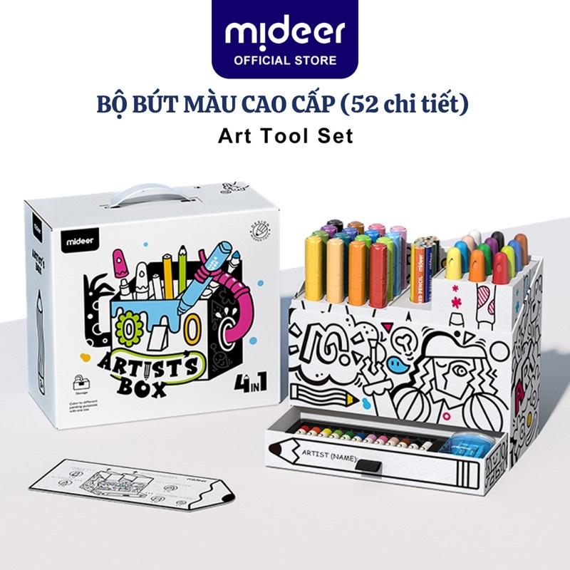 Bộ Bút màu hữu cơ Cho Bé Màu sáp Mideer Artist' Box, Đồ Chơi Thủ Công Sáng Tạo Cho Trẻ Em Từ 2,3,4,5,6,7,8,9 Tuổi