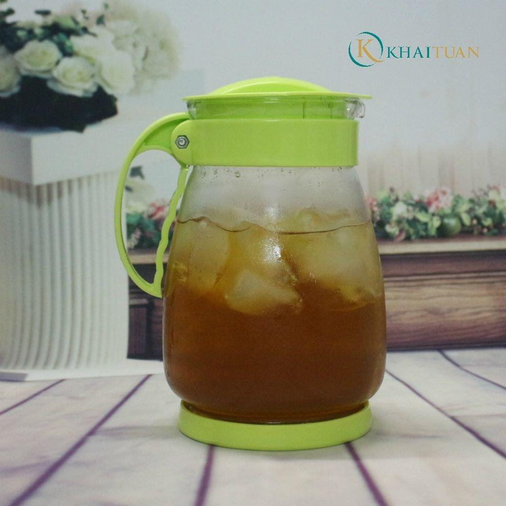 Bình Đựng Nước Thủy Tinh Trong Suốt 1.5 Lít Có Tay Cầm Tiện Lợi