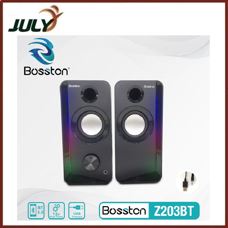 Loa 2.0 Bosston Z203BT LED (Bluetooth) - JL - HÀNG CHÍNH HÃNG