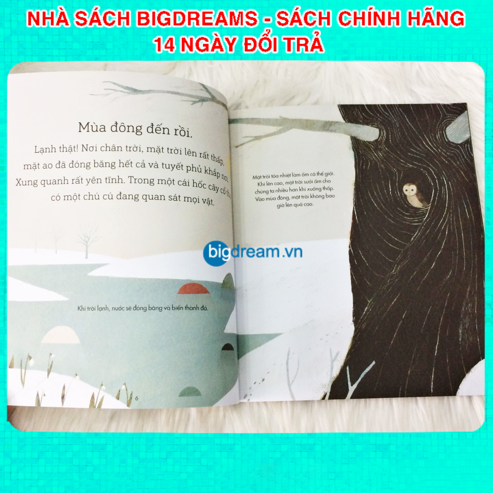Một năm bận rộn của các bạn Sóc A Science storybook about the Seasons Truyện kể cho bé trước giờ đi ngủ Phát triển tư duy cho trẻ