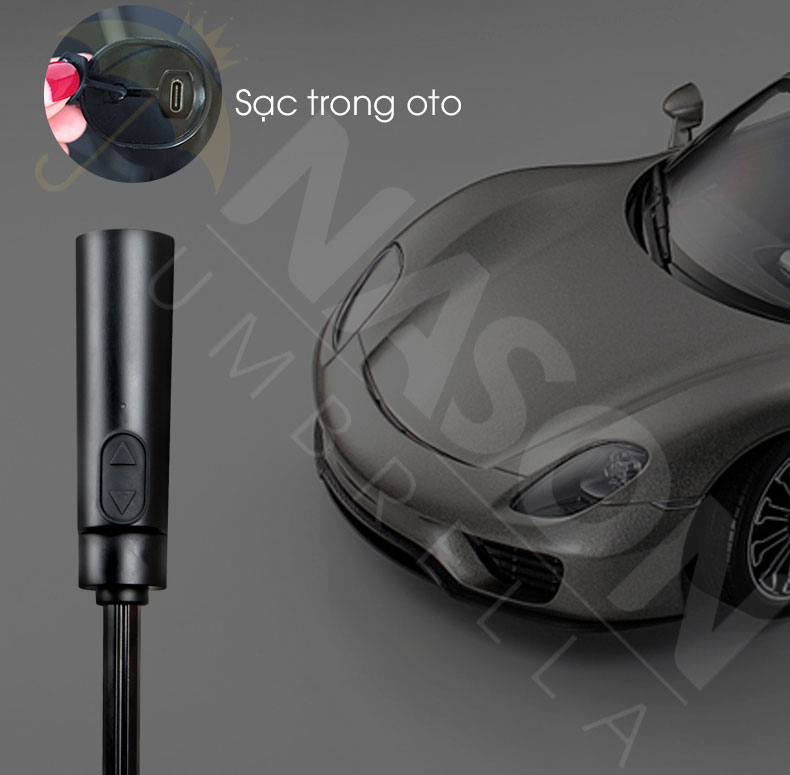 Ô dù điện thông minh Electric Auto Umbrella Nason đóng mở tự động, chống gió cấp 6, che nắng che mưa chống Uv