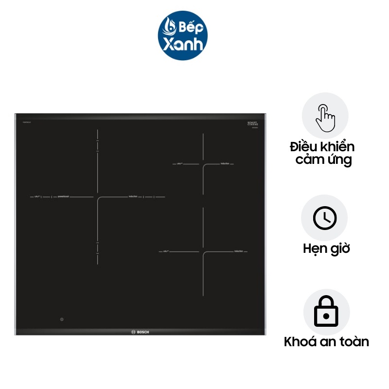 Bếp Từ 3 Vùng Nấu Bosch HMH.PID675DC1E (Series 8) - 60cm - Hàng Chính Hãng