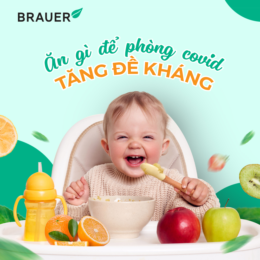 Vitamin C cho trẻ 1 - 13 tuổi Brauer Úc tăng đề kháng, tăng hệ miễn dịch, xương, răng chắc khỏe, nhanh lành vết thương (bệnh) - OZ Slim Store