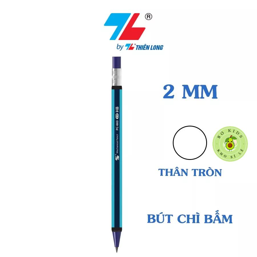 Bút Chì Bấm Ngòi 2.0mm Thiên Long ( PC-003 ) hộp 10 cây,bút có đầu chuốt tiện lợi,thay ruột rễ dàng,kẻ được dòng đậm