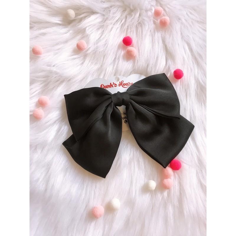 Kẹp nơ lụa satin size lớn (khoảng 18-20cm)