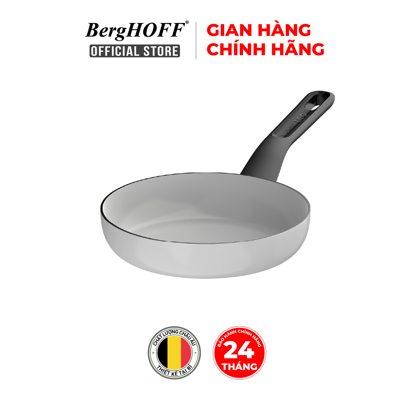 Chảo chống dính Berghoff Glints Spirit 20cm 24cm 28cm - Hàng chính hãng, bảo hành 24 tháng