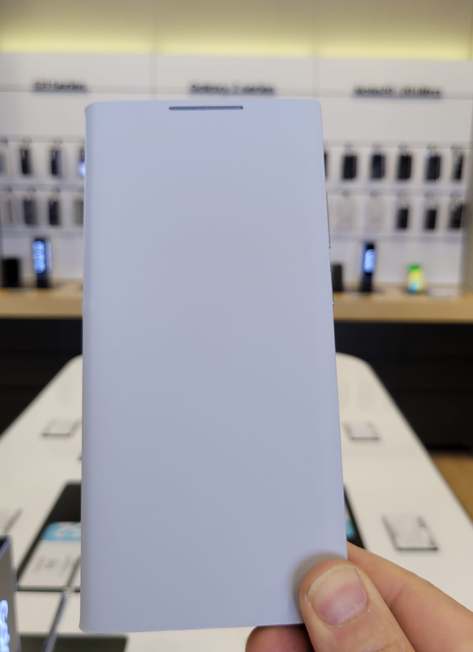 Bao da Led View Samsung S22 Ultra - Màu Bạc - Hàng Chính Hãng