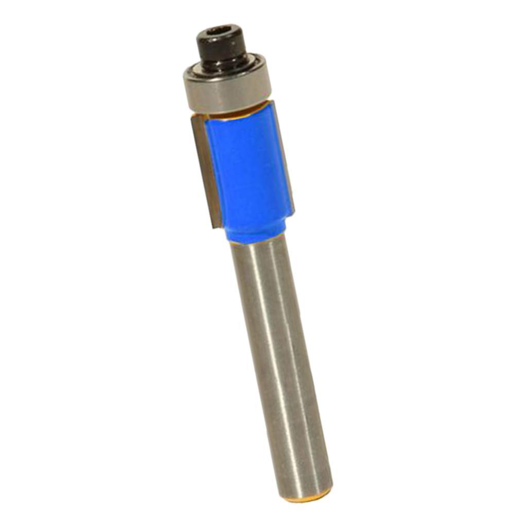 2-4pack Straight Alloy Flush Trim Extra Bearing Router Bit Woodworking Cutter