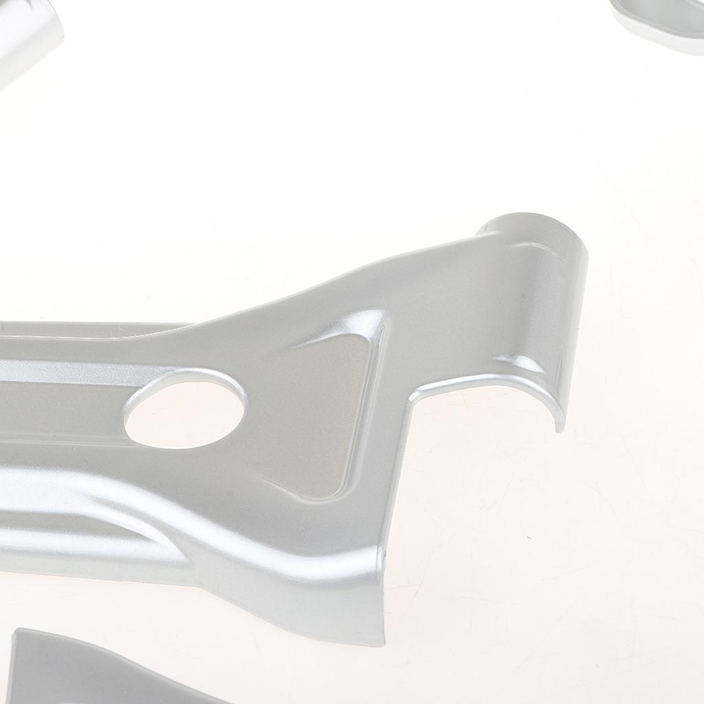 8Pcs Silver Door Hinge Covers Trim Fits for 2018 Wrangler JL Unlimited