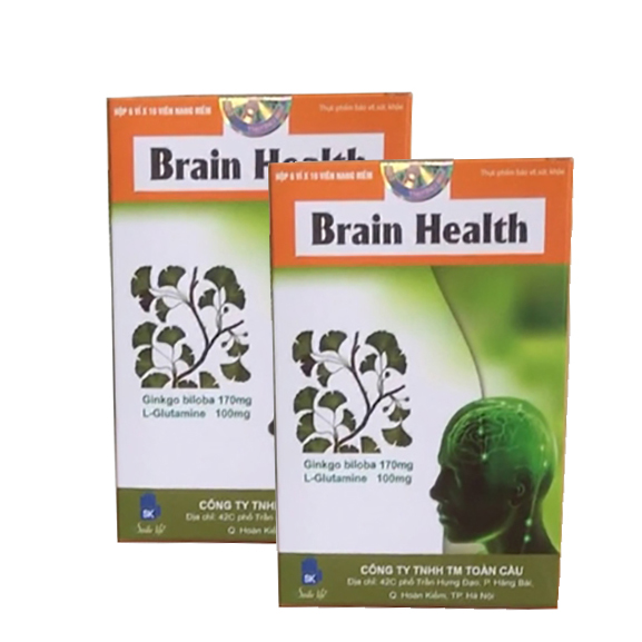 Hai hộp thực phẩm Brain Health bổ sung dinh dưỡng cho người lớn