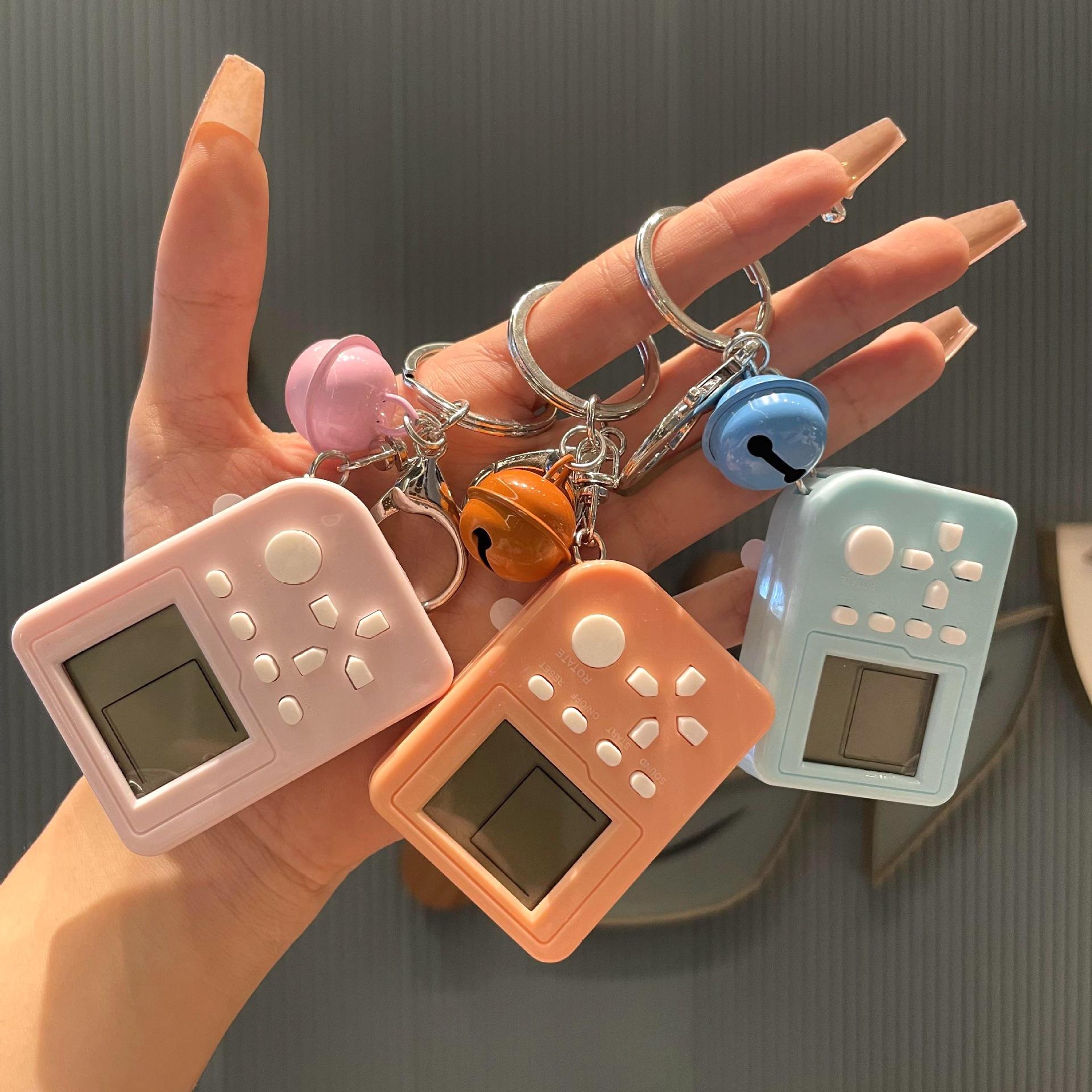 Tốt Nhất Cầm Tay Nhỏ Tay Cầm Chơi Game Mini Retro Tetris Tay Cầm Chơi Game Điện Tử Cầm Tay Tay Cầm Chơi Game Ô Tô Móc Khóa