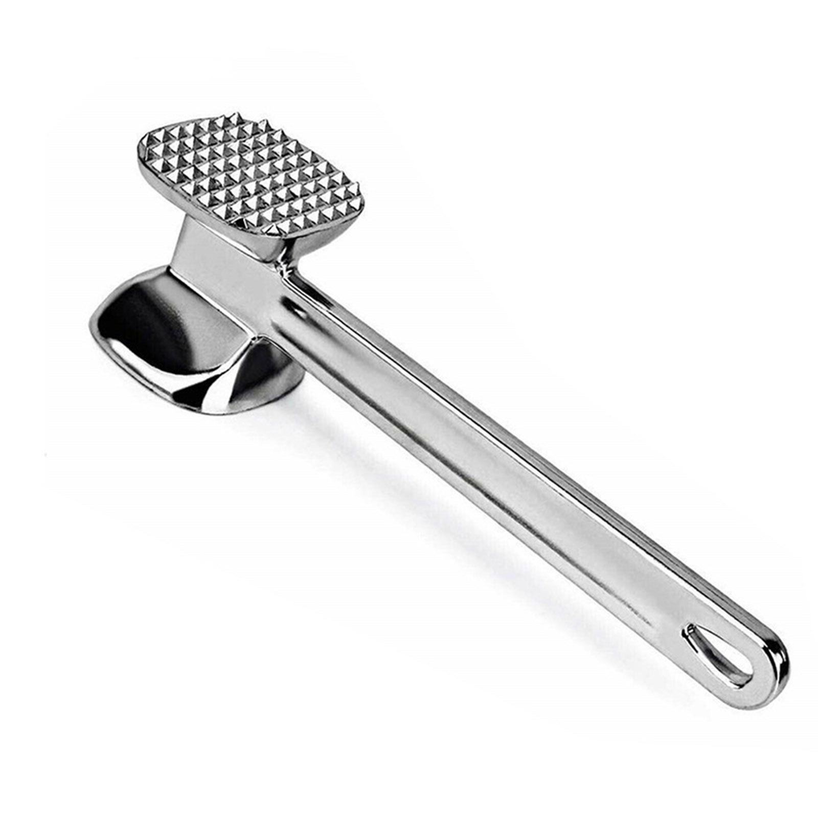 Dụng cụ búa làm mềm thịt với đinh hai mặt, làm thịt bò, bít tết, gà, cá