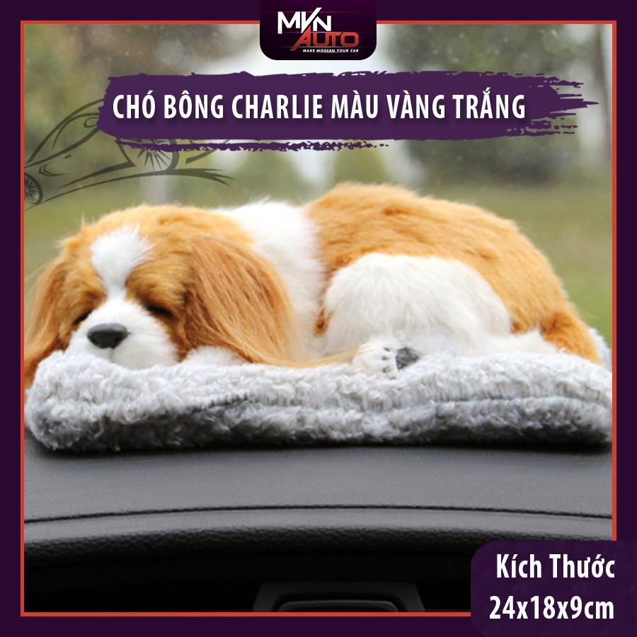 Chó Bông Than Hoạt Tính Nano Khử Mùi Ô Tô - Chó Bông Trang Trí Để Taplo Ô Tô Kích Thước Lớn 24x18x9cm - Mvn Auto