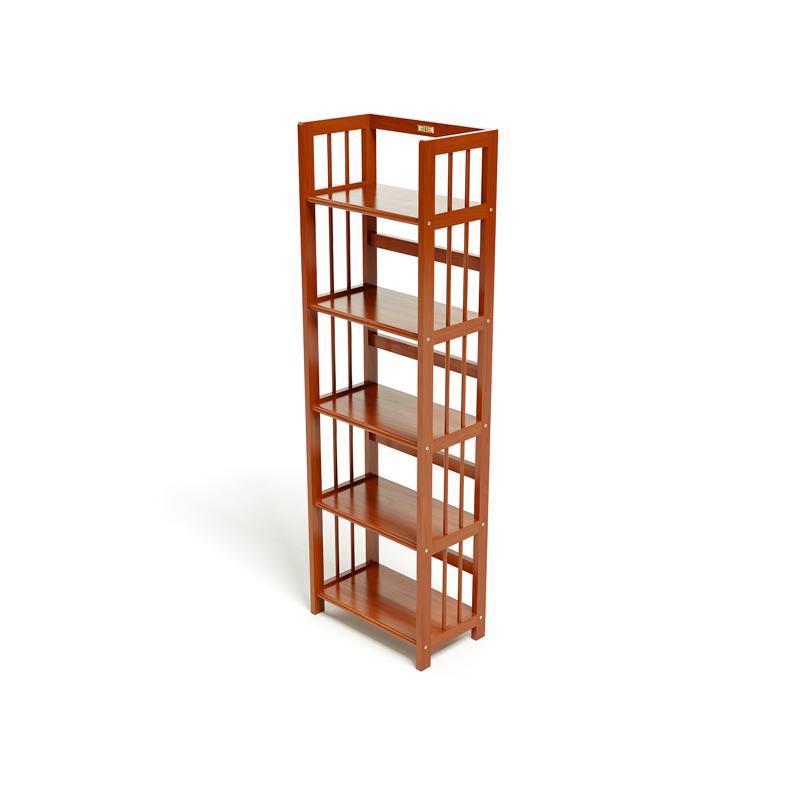 Kệ Sách 5 Tầng Gỗ Cao Su IBIE HB540RC - Màu Cánh Gián