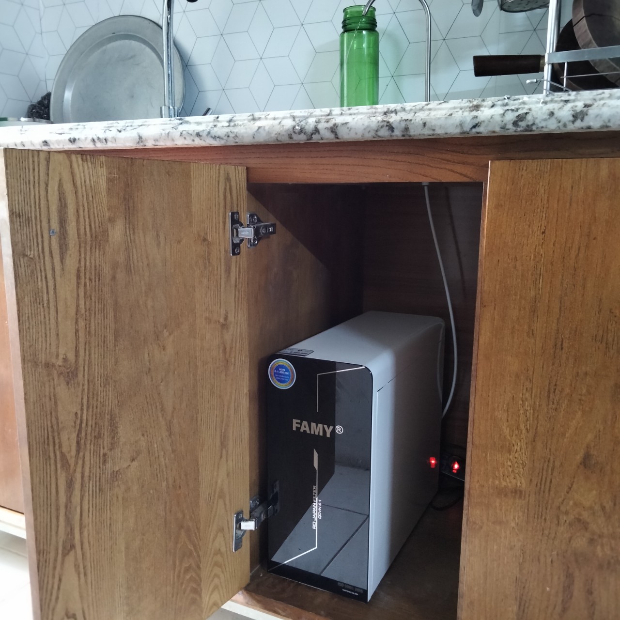 Máy Lọc Nước 9 Cấp Lọc Cao Cấp Famy A15 - Hàng Chính Hãng - Để Gầm Tủ Bếp - Để Bàn