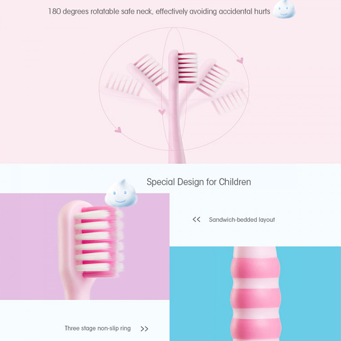 Bàn Chải Đánh Răng Dành Cho Trẻ Em Xiaomi DR BEI Children Toothbrush - Hàng chính hãng