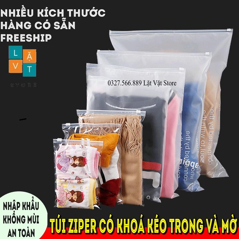 Túi Ziplock, Zipper 3A nhựa có khoá kéo trong và đục. Chuyên dụng để đựng đồ quần áo, gia đình, du lịch