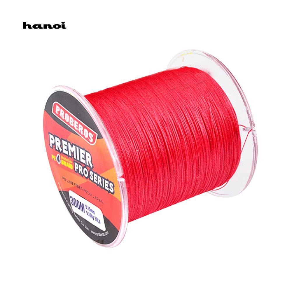Cuộn dây câu cá PE dài 300M siêu bền tải trọng 6LB-100LB