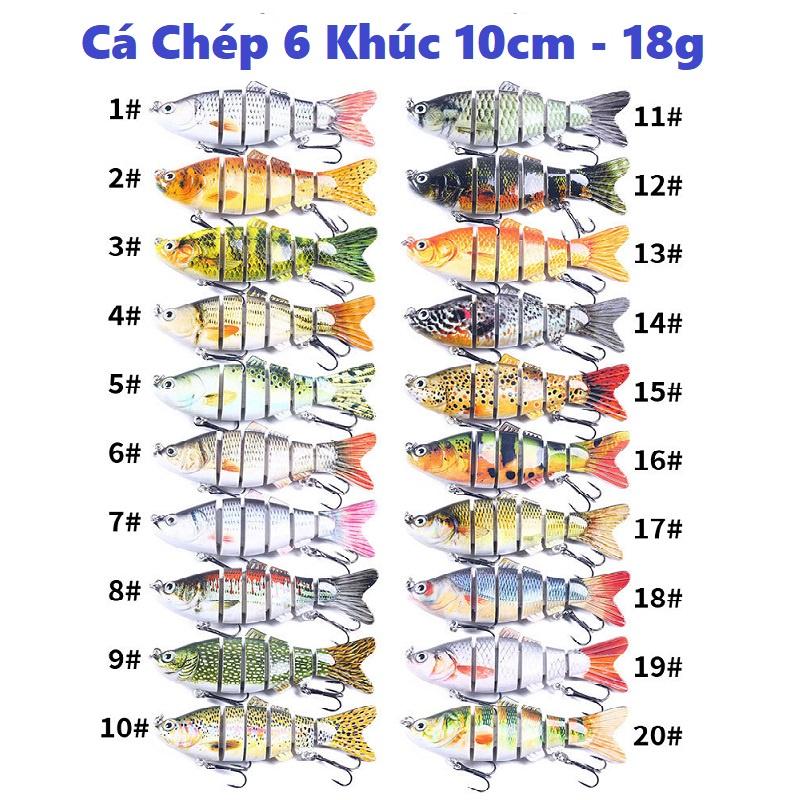 Mồi Giả Câu Lure Nhiều Khúc Chính Hãng HengJia MO07 Thiết Kế 3D Chân Thật Siêu Nhạy - Sanami Fishing