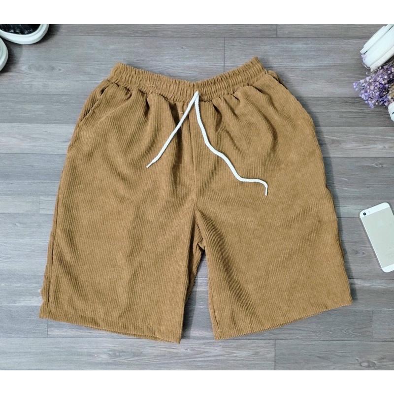 Quần Short Nhung gân Nam nữ Unisex Chất Đẹp, MÀU SẮC SỄ MIX ĐỒ, PHONG CÁCH THỂ THAO NĂNG ĐỘNG