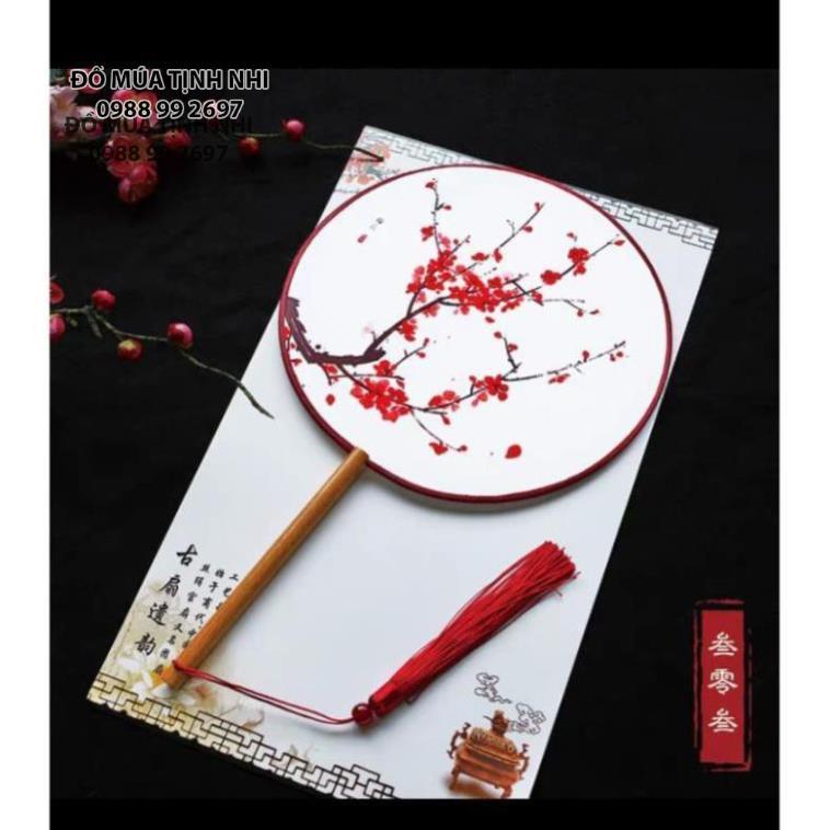 Quạt cầm tay múa Trung Hoa Quạt tròn cổ trang QUAT01 - Đồ Múa Tịnh Nhi