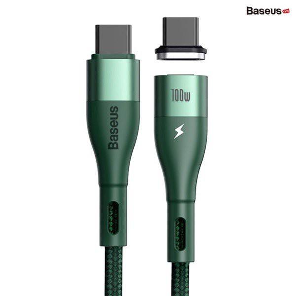 Cáp sạc từ C to C Baseus Zinc Magnetic Safe Fast Charging Data Cable ( Type-C to Type-C 100w ) -Hàng Chính Hãng