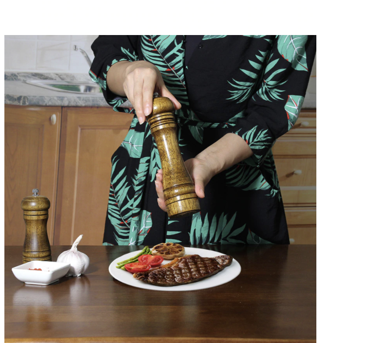 Dụng Cụ Xay Tiêu Bằng Gỗ Pepper Mill 23Cm