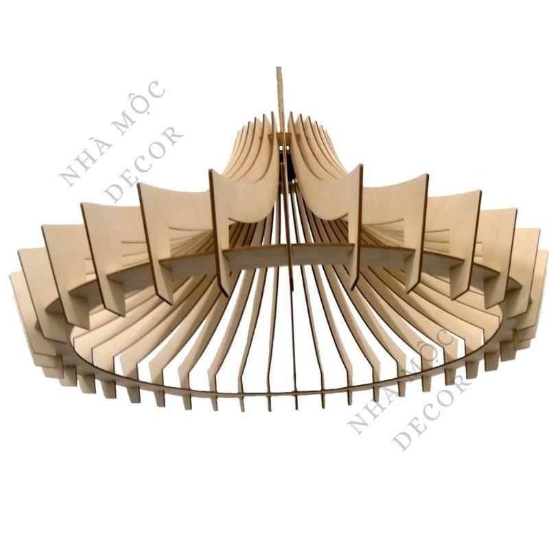Đèn gỗ thả trần trang trí mẫu TT88